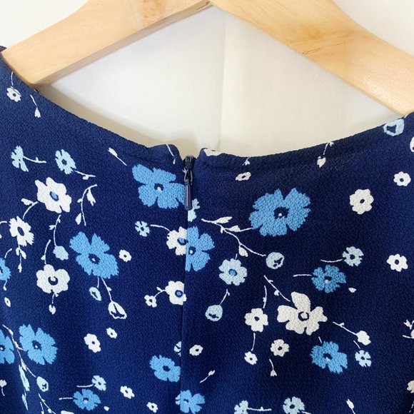 Michael by Michael Kors Blue Floral Dress Size S - Picture 4 of 7